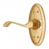 "Jeconiah" Brass Door Handle with Plate 